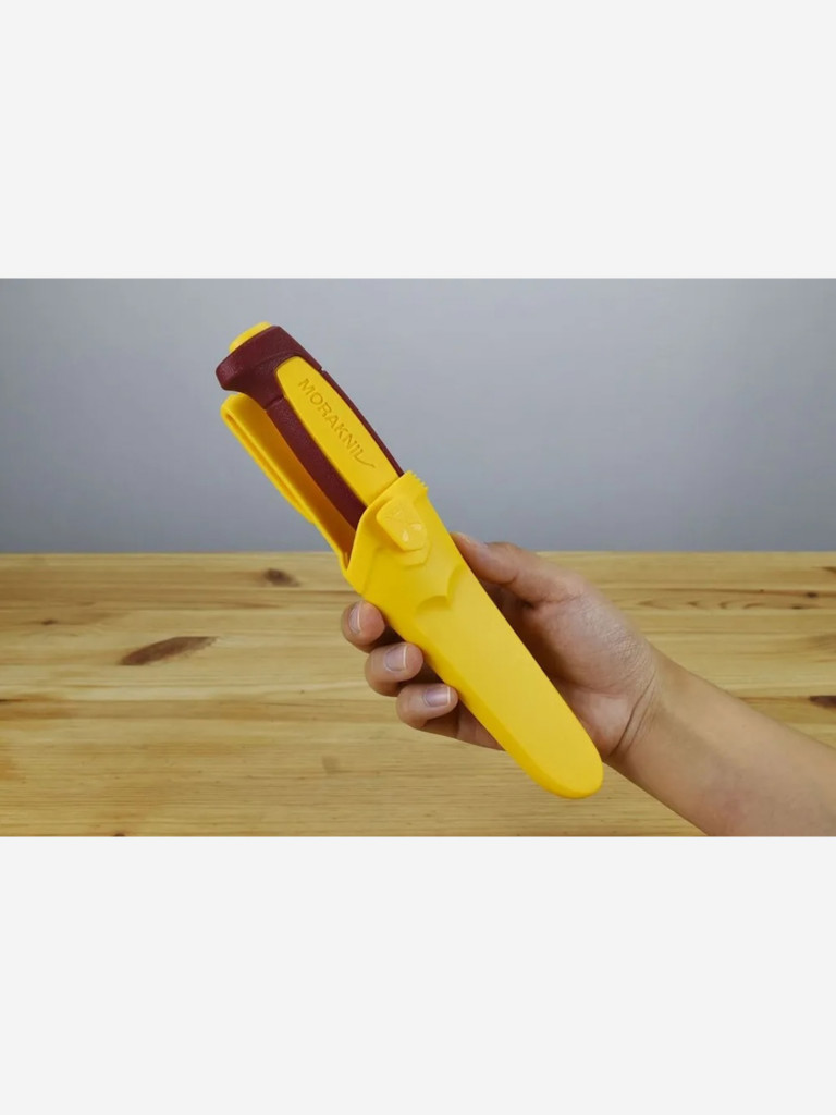 Нож MORAKNIV Basic 511 (C) Yellow/Dala Red, лимитированная серия 2023 г., углеродистая сталь
