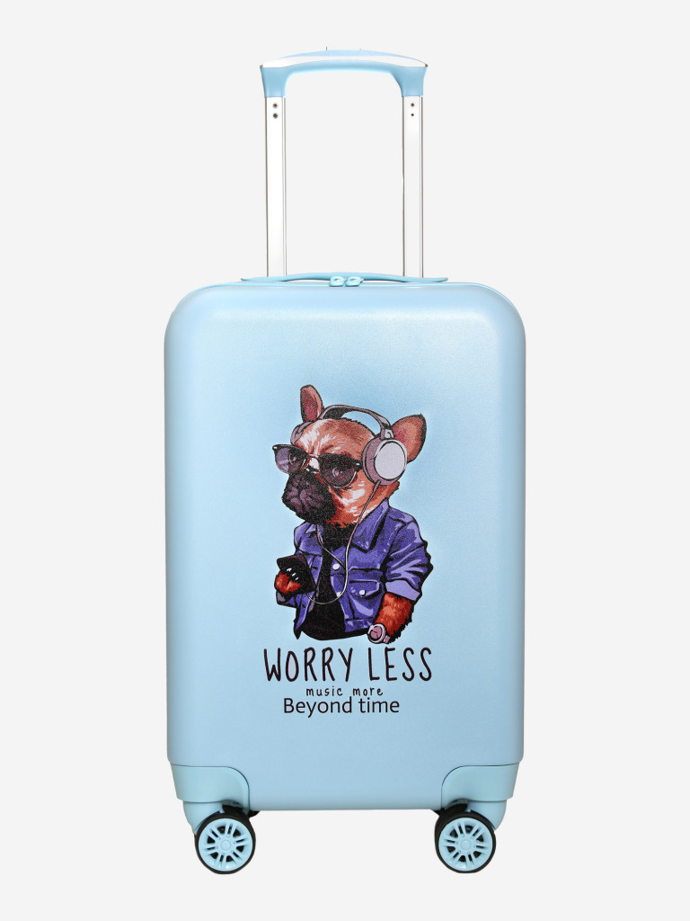 Чемодан детский BEYOND TIME G205 Дог в наушниках голубой