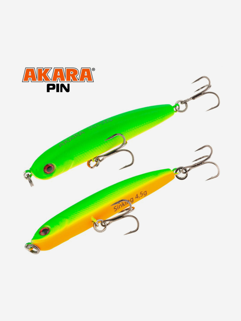 Воблер Akara Pin 50S стикбейт тонущий на окуня, жереха 4,5гр A-136