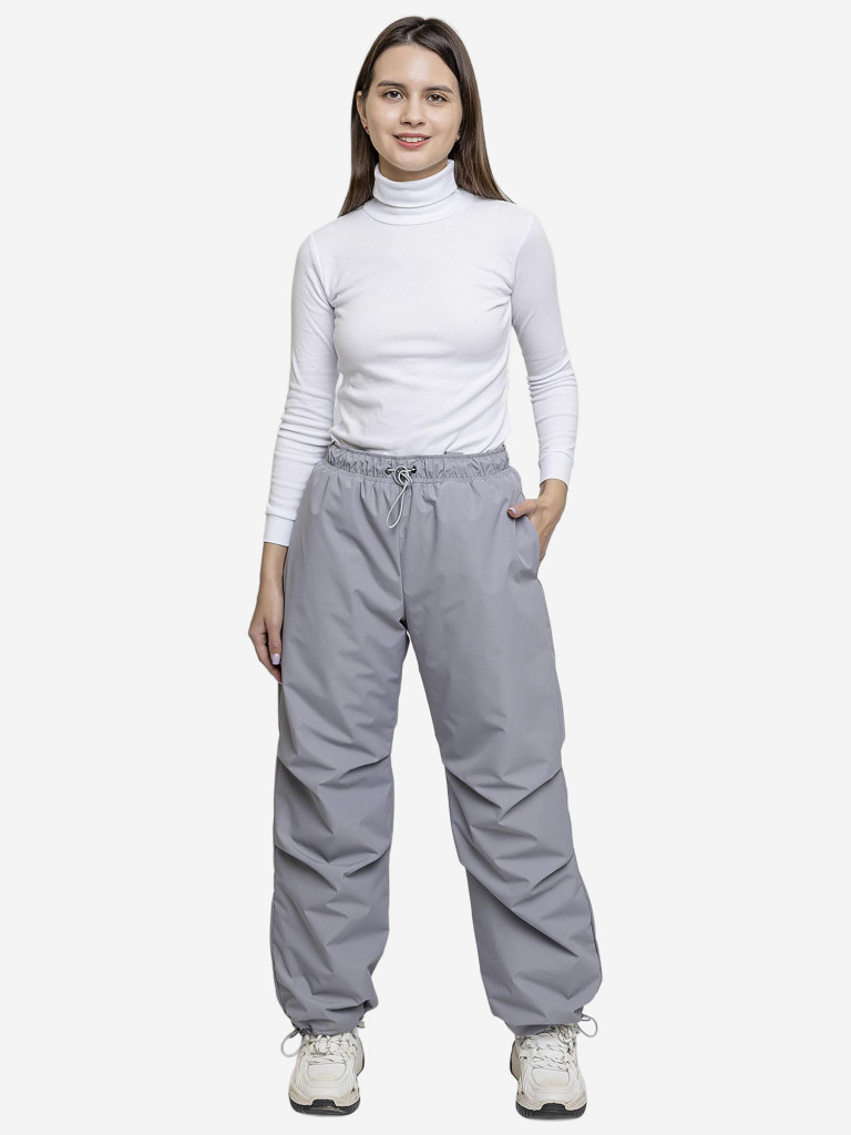 Брюки утепленные для девочки batik светло-серый