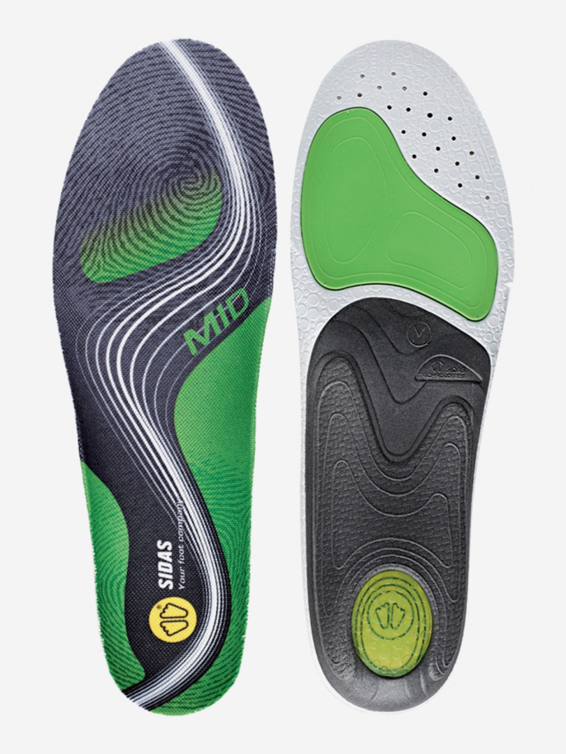 Красота и здоровье  Спортмастер Стельки Sidas 3Feet Activ Mid, Зеленый