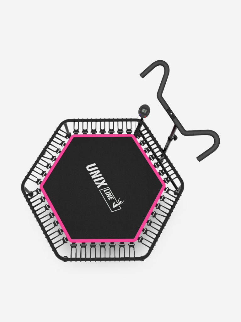 Батут спортивный для фитнеса и джампинга UNIX Line Fitness Pro 125 см, розовый