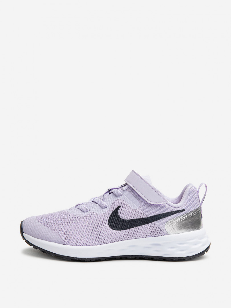 фото Кроссовки для девочек nike nike revolution 6 nn (psv), фиолетовый