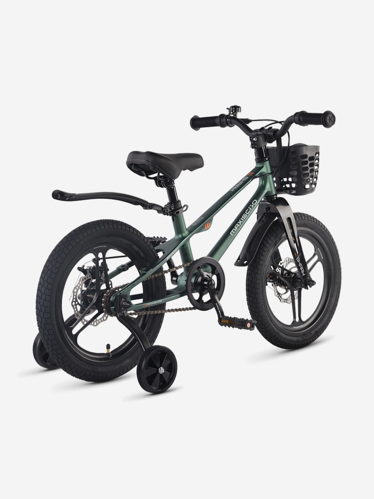 Велосипед Детский Maxiscoo Shark pro 16'' Зеленый Матовый (2026)