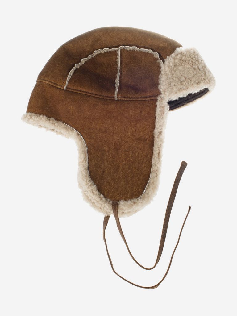 Шапка-ушанка STETSON 9297508 BOMBER CAP LAMBSFUR (коричневый)