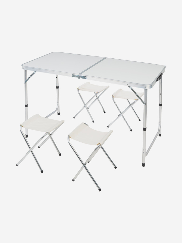 Набор кемпинговый складной Denton: стол + 4 стула