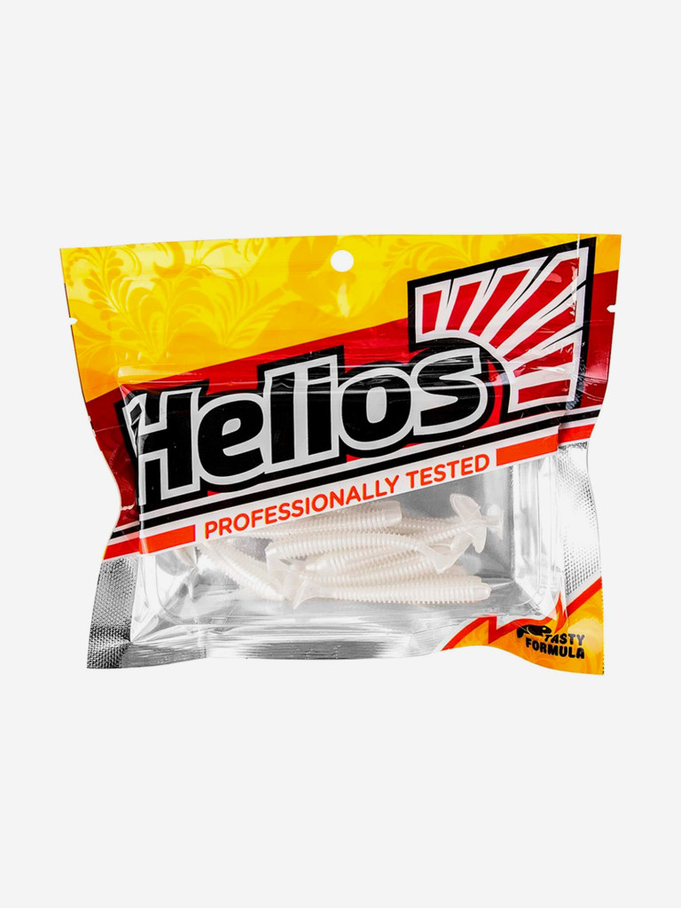 Мягкая приманка Helios Liny Catcher, 2,35" / 6 см, Pearl, 12 штук (HS-5-013)