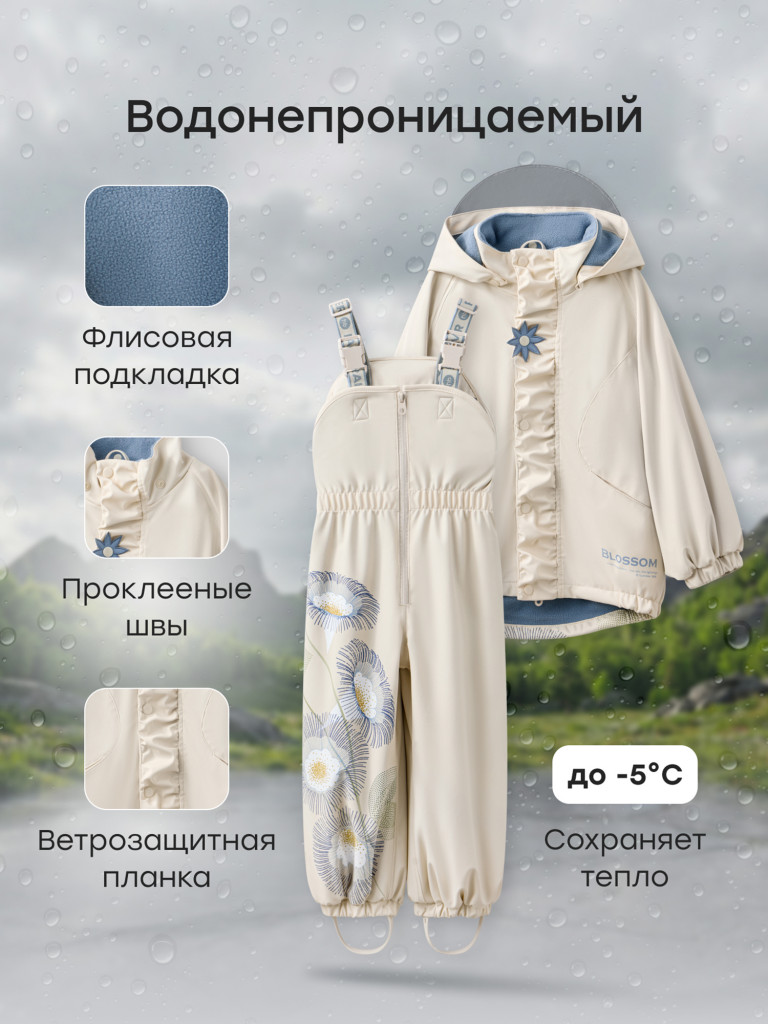 Дождевой комплект с флисовой подкладкой