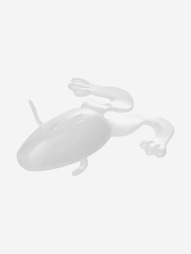 Мягкая приманка лягушка Helios Crazy Frog, 2,36" / 6,0 см, White, 10 штук (HS-22-001)