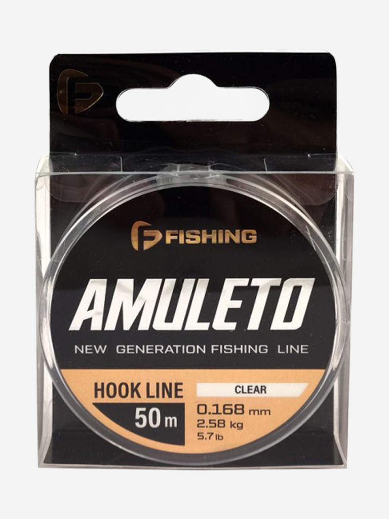 Леска Amuleto Clear F-FISHING 50м 0,168мм 2,58кг/5,7lb