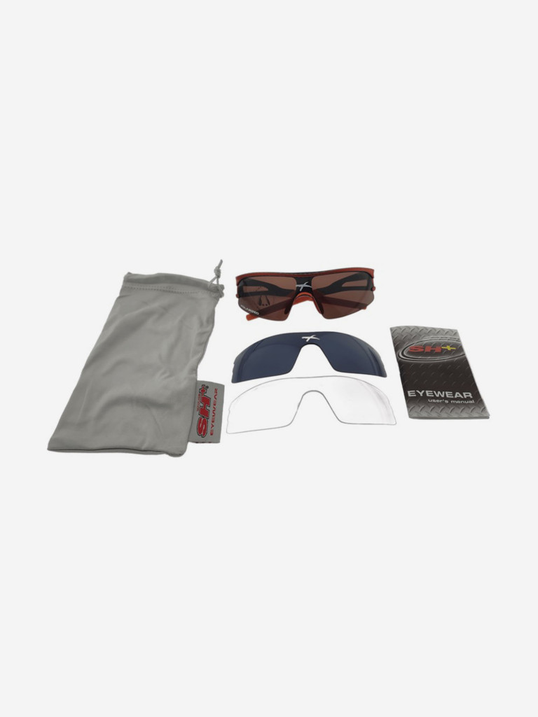 Спортивные очки SH+ RG 4600 Small Face carbon/orange polarized (+2 доп. линзы)