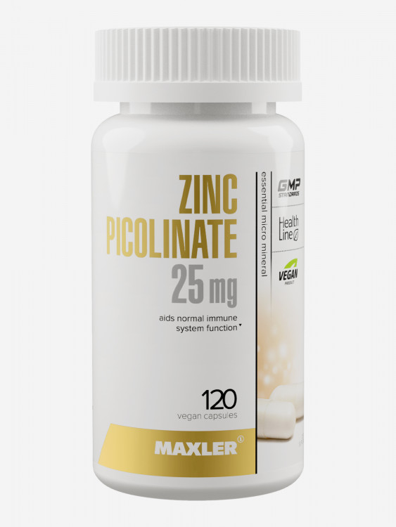 Цинк пиколинат 25 мг Maxler Zinc Picolinate, 120 капсул