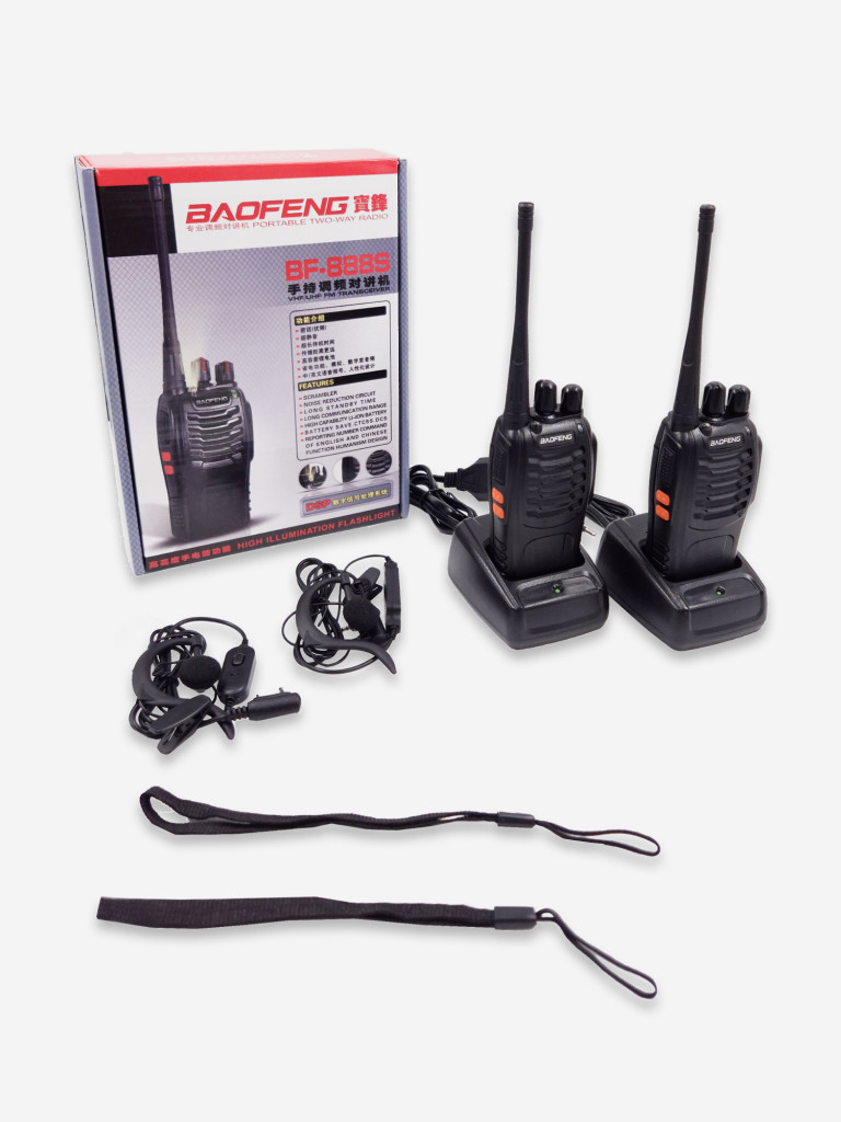 Комплект из двух Радиостанций двусторонней связи Baofeng BF-888S