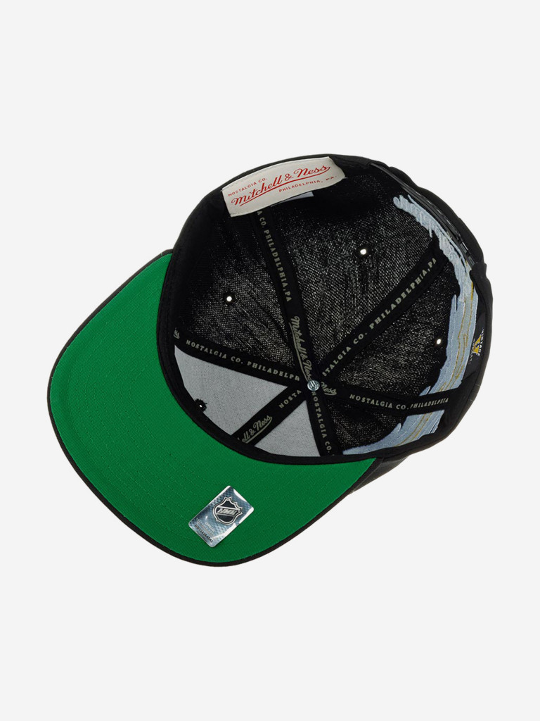 Бейсболка с прямым козырьком MITCHELL NESS 6HSSSH22087-PPEBLCK Pittsburgh Penguins NHL (черный)