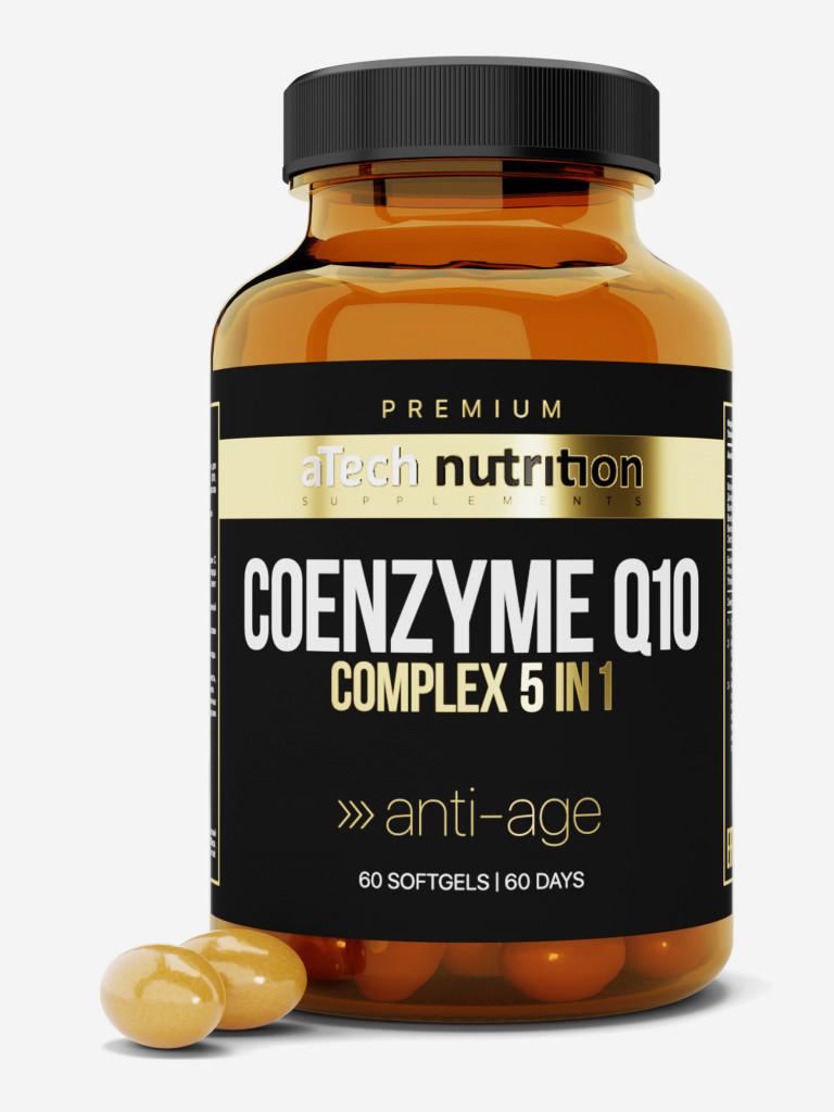 Биологически активная добавка к пище "COENZYME Q10" (ANTI AGE) 60 капсул марки aTech PREMIUM