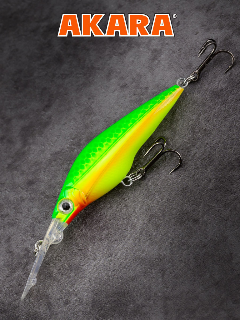 Воблер Akara Fang 50F минноу плавающий на окуня, голавля, форель 3,5гр A31