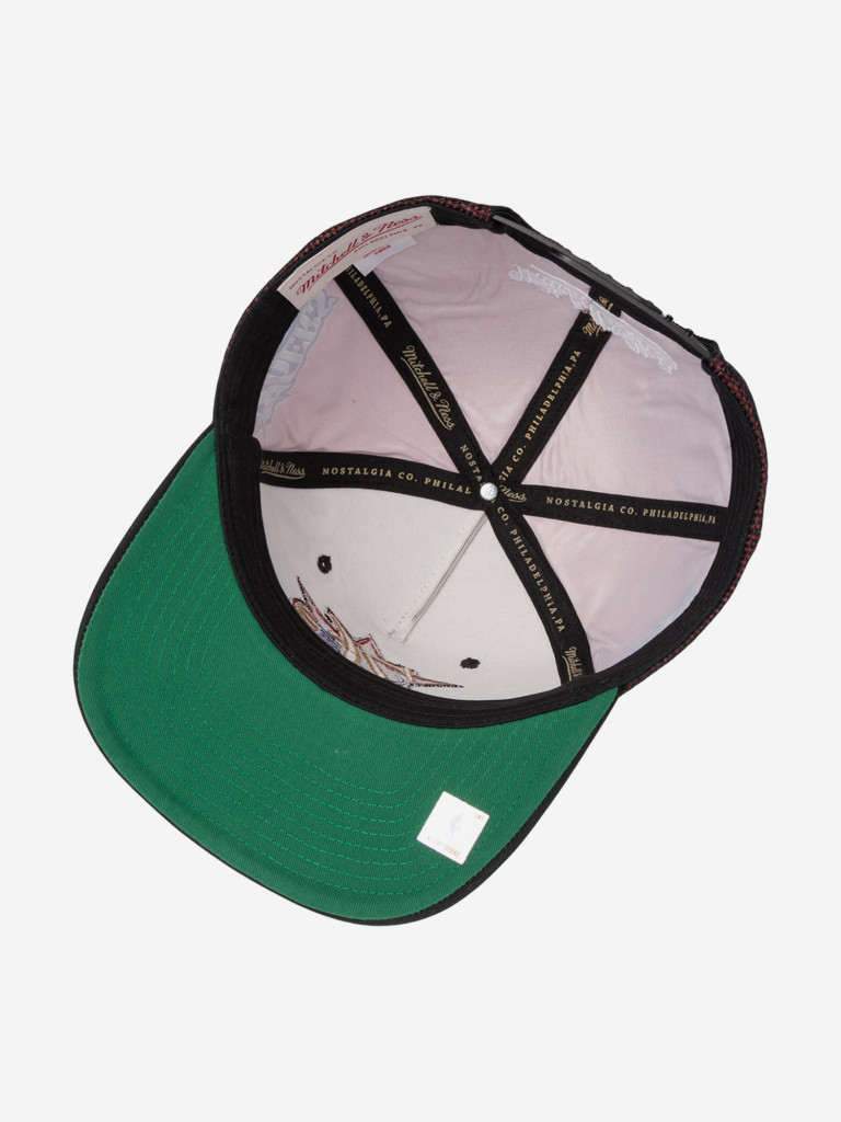 Бейсболка с сеточкой MITCHELL NESS HT11506-P76BLCK Philadelphia 76Ers NBA (черный)