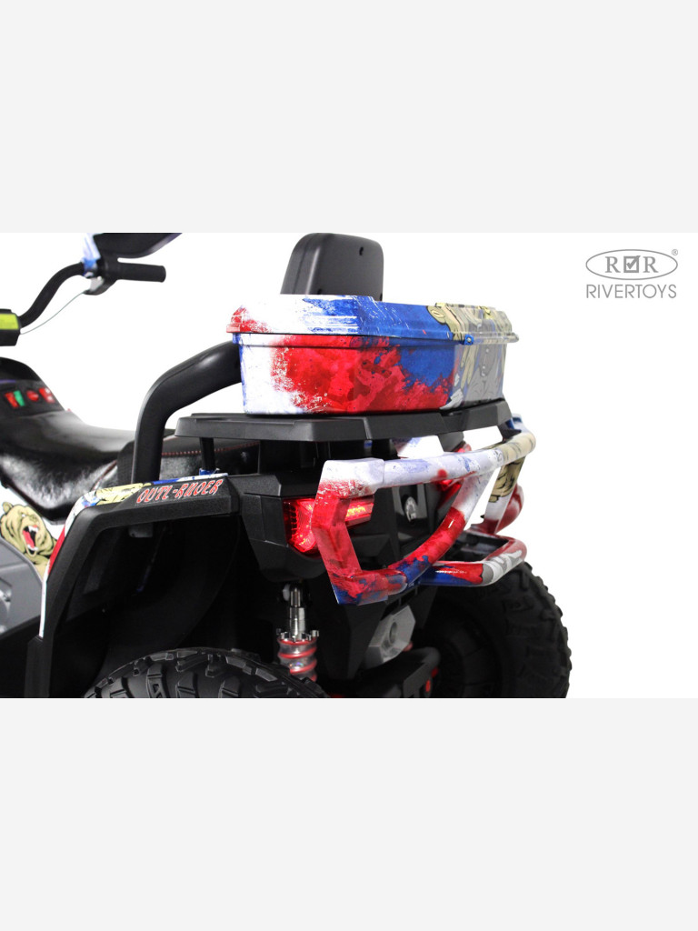 Детский электроквадроцикл RIVERTOYS Z111ZZ русский медведь