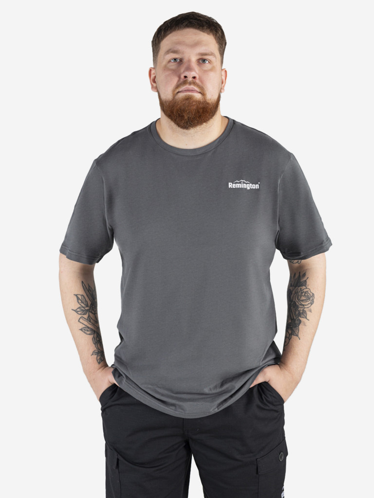 Футболка Remington Grey T-shirt серый цвет — купить за 1190 руб. со скидкой  29 %, отзывы в интернет-магазине Спортмастер