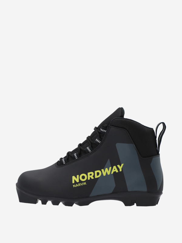 Ботинки для беговых лыж Nordway Narvik NNN арт. 142895 черный/желтый цвет — купить за 2999 руб., отзывы в интернет-магазине Спортмастер