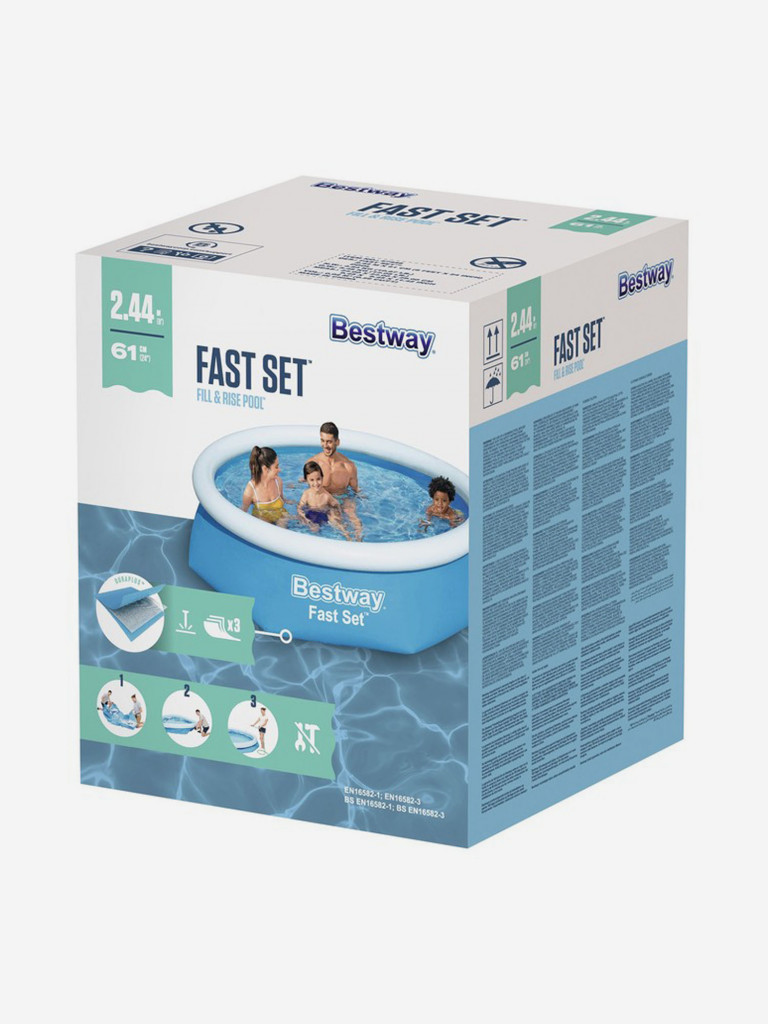 Бассейн Bestway 57448 BW Fast Set (244х61см)