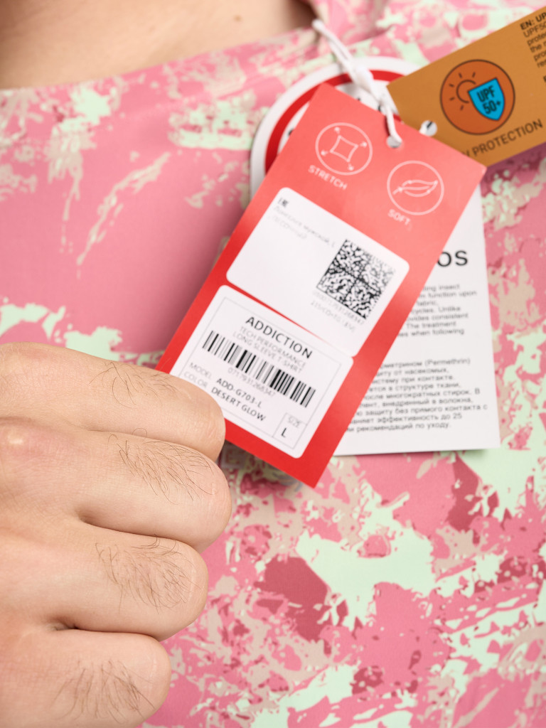 Лонгслив мужской Extreme Fishing ADD-G703 для рыбалки, UPF50+ с защитой от насекомых