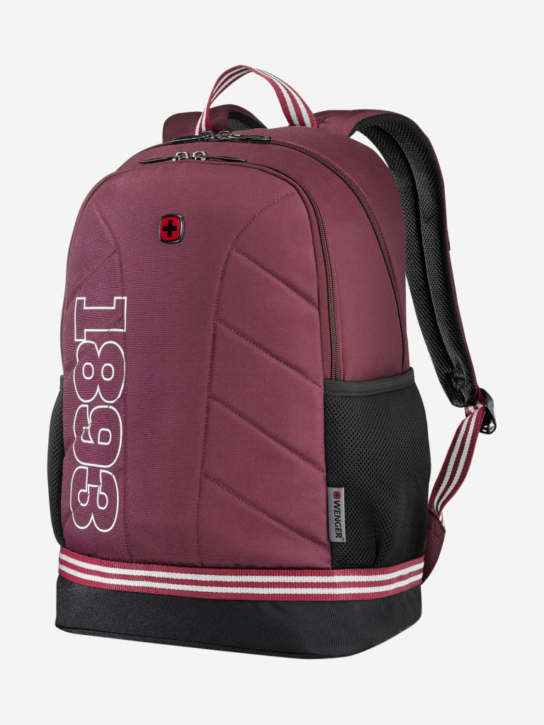 Рюкзак WENGER Collegiate Quadma 16”, красный, 100% полиэстер, 33х17х43 см, 22 л