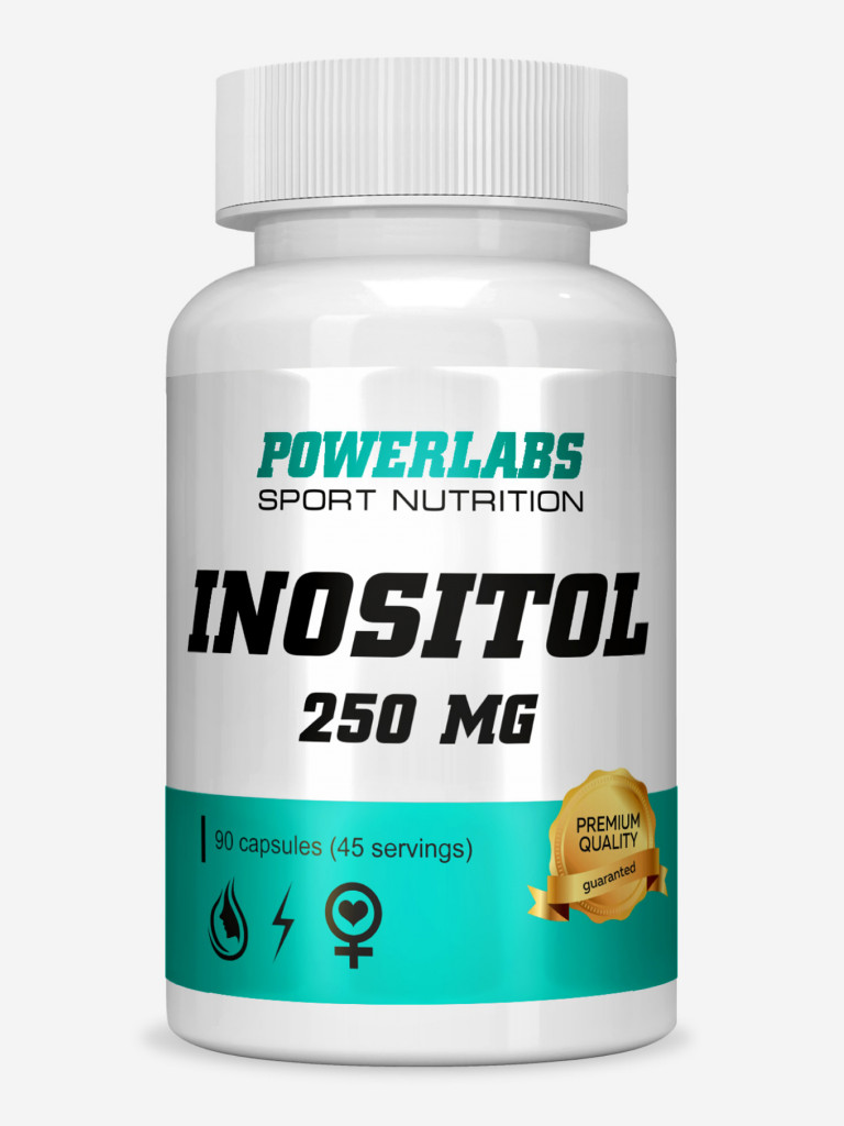 Powerlabs, Инозитол, 250 мг, 90 капсул