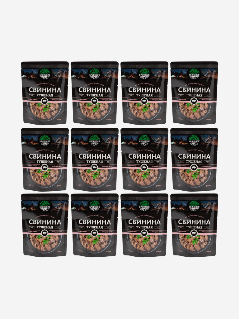 Готовое блюдо Свинина тушеная (тушенка) ВС (Кронидов) Коробка 12шт*325гр, 3,9кг