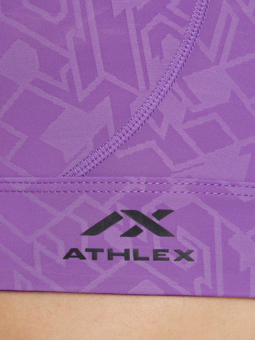 фото Спортивный топ бра athlex flex, фиолетовый