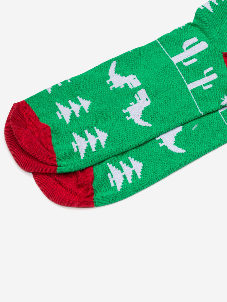 Новогодние носки St.Friday Socks с динозаврами