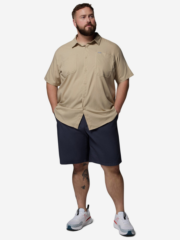 Рубашка с коротким рукавом мужская Columbia Silver Ridge Utility II SS, Plus Size