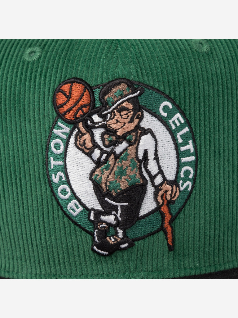 Бейсболка с прямым козырьком MITCHELL NESS HS10402-BCEGREN Boston Celtics NBA (зеленый)