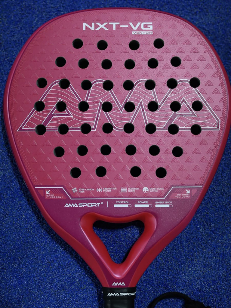 Ракетка для падел-тенниса AMA, форма - бриллиант, баланс - нейтральный