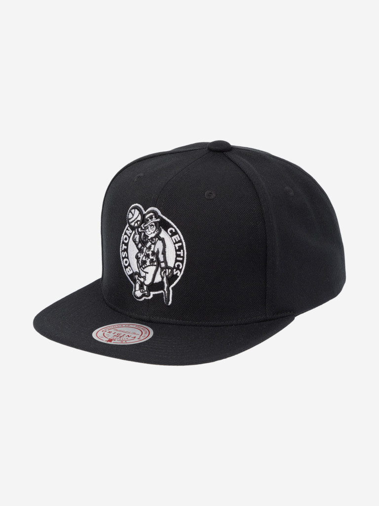Бейсболка с прямым козырьком MITCHELL NESS HS8547-BCEBLCK Boston Celtics NBA (черный)
