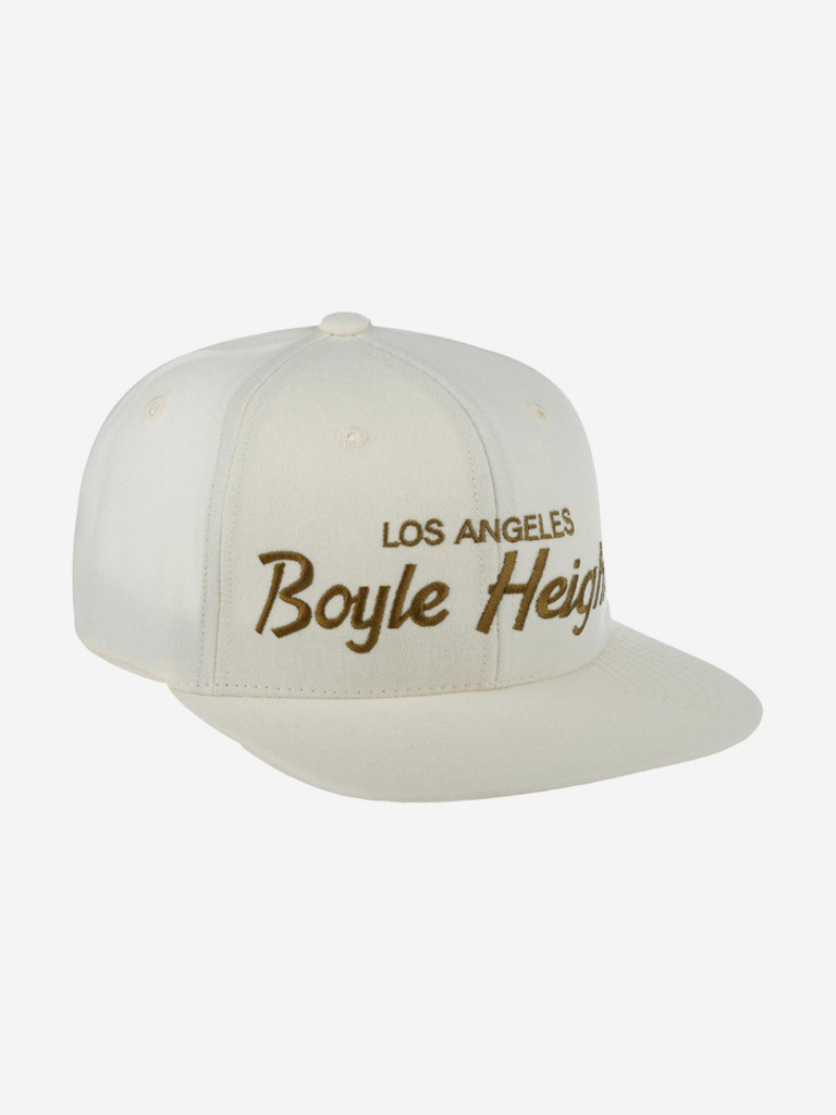 Бейсболка с прямым козырьком HOOD 100-MWL001-CA022-WH Boyle Heights, CA (белый)