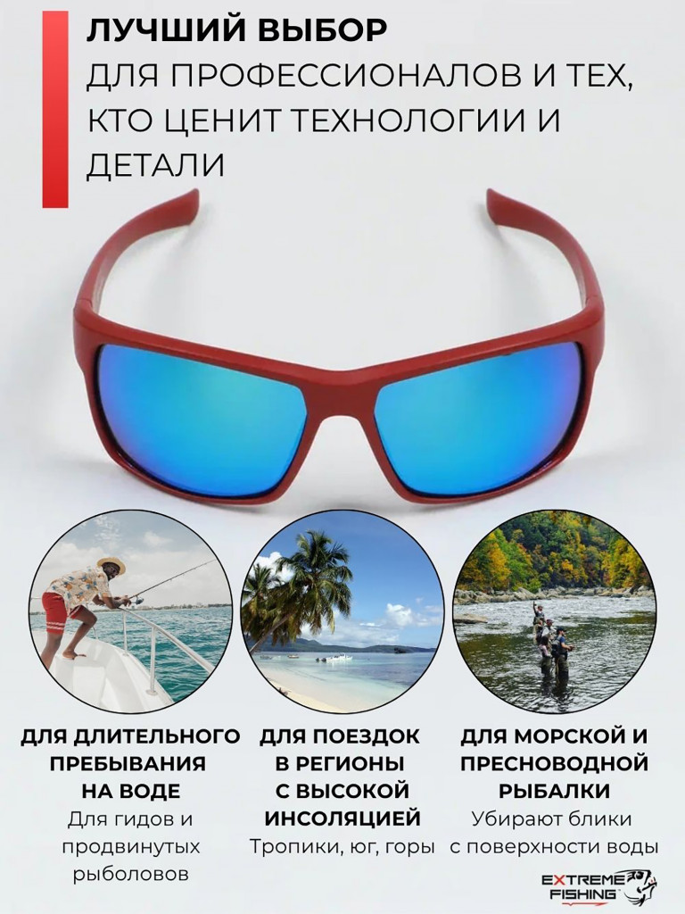 Очки поляризационные солнцезащитные Extreme Fishing Addiction ADD-305