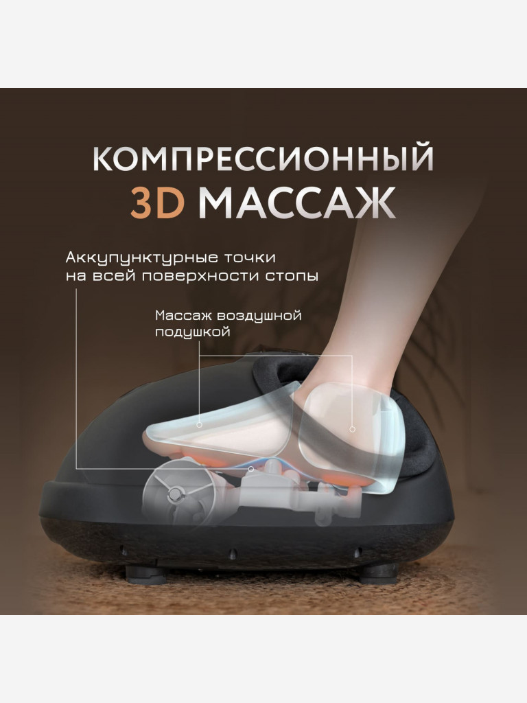 Массажер для массажа ног Gezatone AMG714 Massage Magic Graphite
