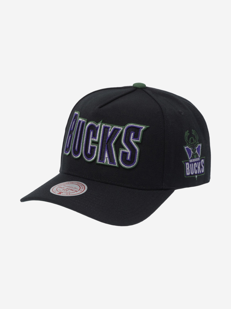 Бейсболка MITCHELL NESS HP12159-MBUBLCK Milwaukee Bucks NBA