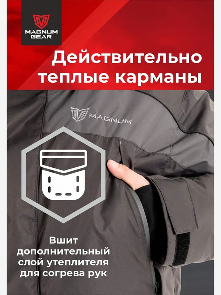 Костюм для рыбалки MAGNUM GEAR YAMAL -40° С графит
