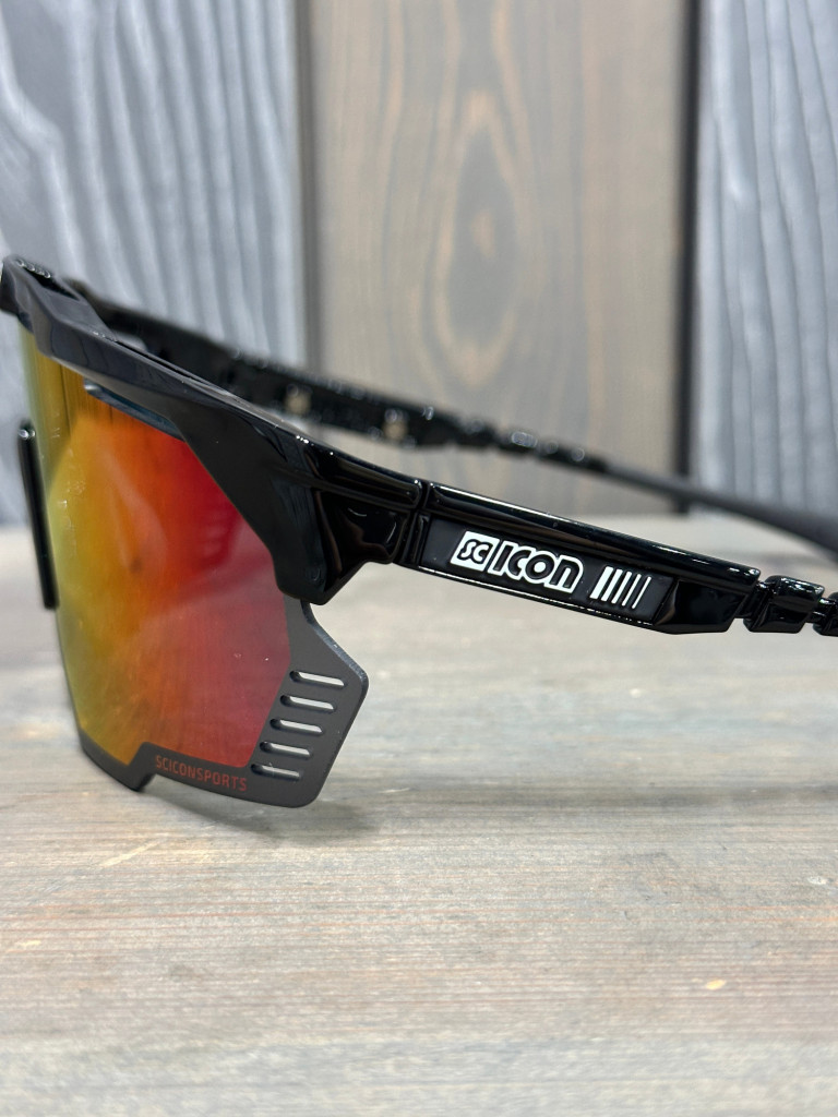 Очки спортивные Scicon AeroShade Kunken оправа Black Gloss линза SCNPP Multimirror Red