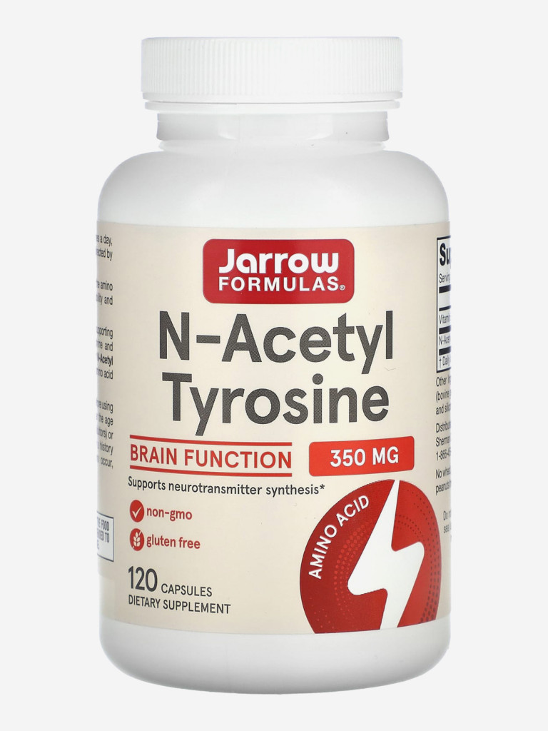 БАД, Ацетил Тирозин с витамином В6, Jarrow Formulas N-Acetyl Tyrosine 350 mg 120 caps
