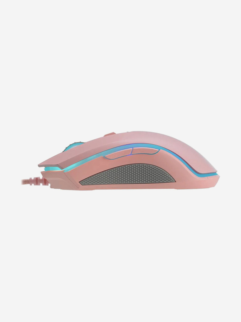RAPOO Игровая мышь проводная V25S, цвет - розовый (12278)