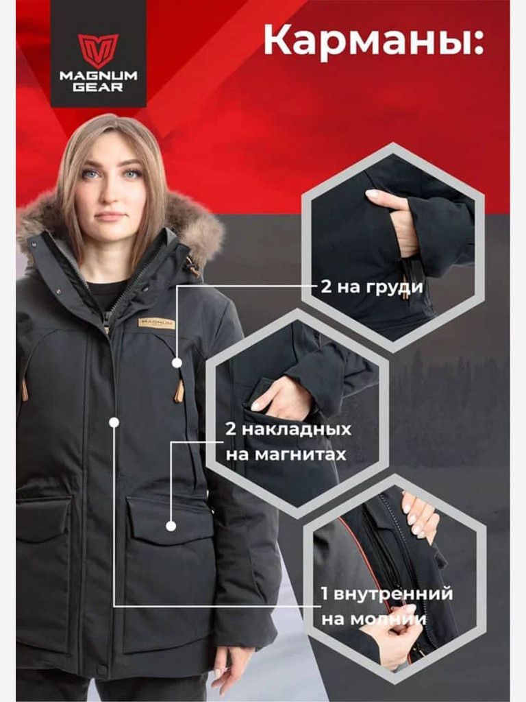 Костюм женский MAGNUM GEAR KARELIA -40° C черный