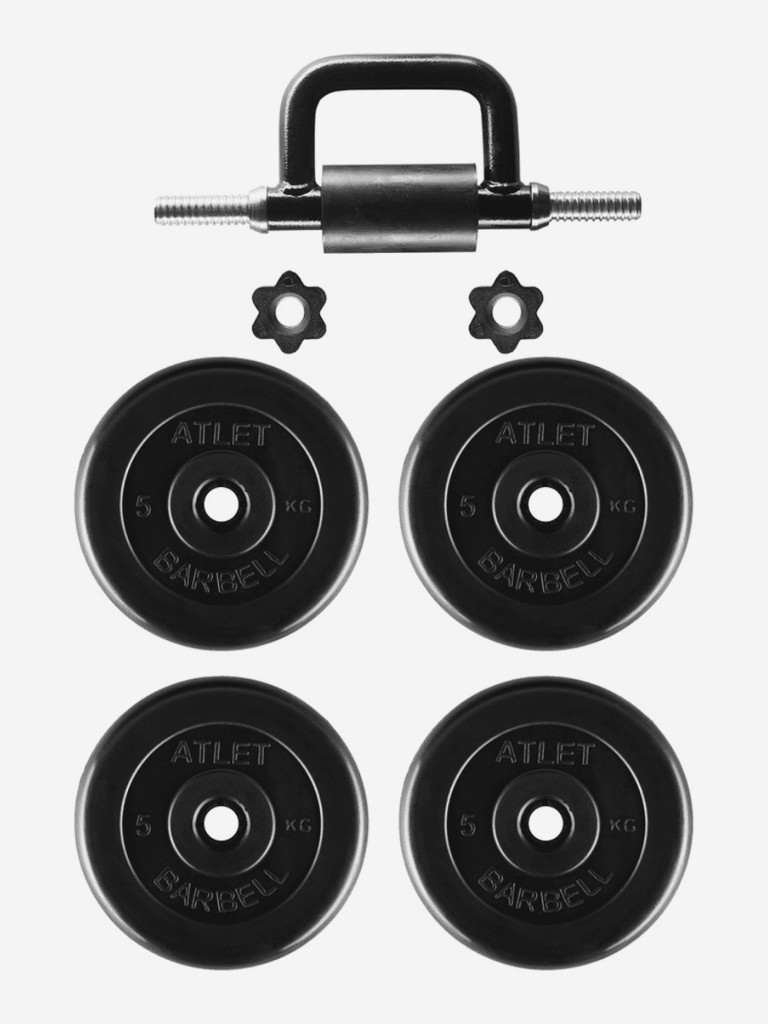 Гиря разборная BARBELL ATLET 24 кг Черная