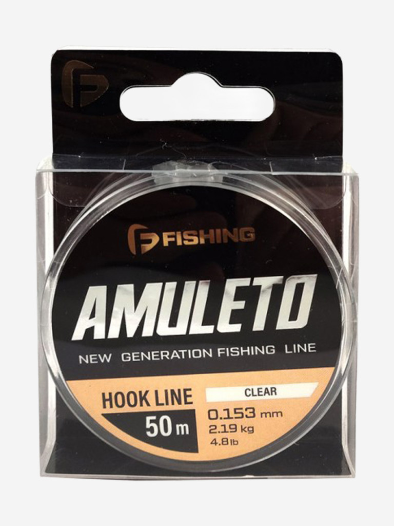 Леска Amuleto Clear F-FISHING 50м 0,153мм 2,19кг/4,8lb