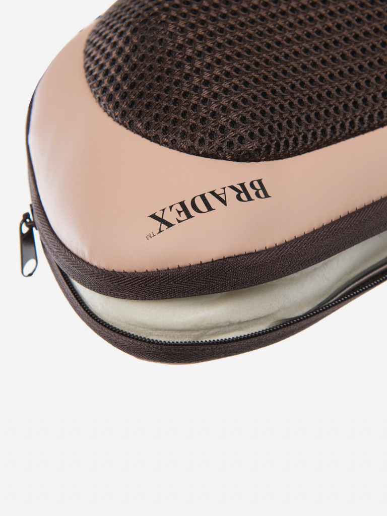 Массажная подушка с подогревом и разминающим массажем Шиацу Bradex