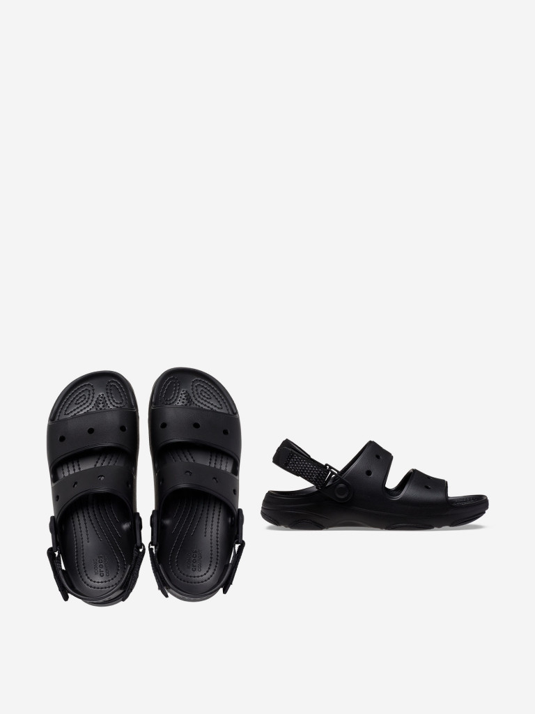 Сандалии мужские Crocs All Terrain Sandal черный цвет — купить за 3289 руб.  со скидкой 30 %, отзывы в интернет-магазине Спортмастер