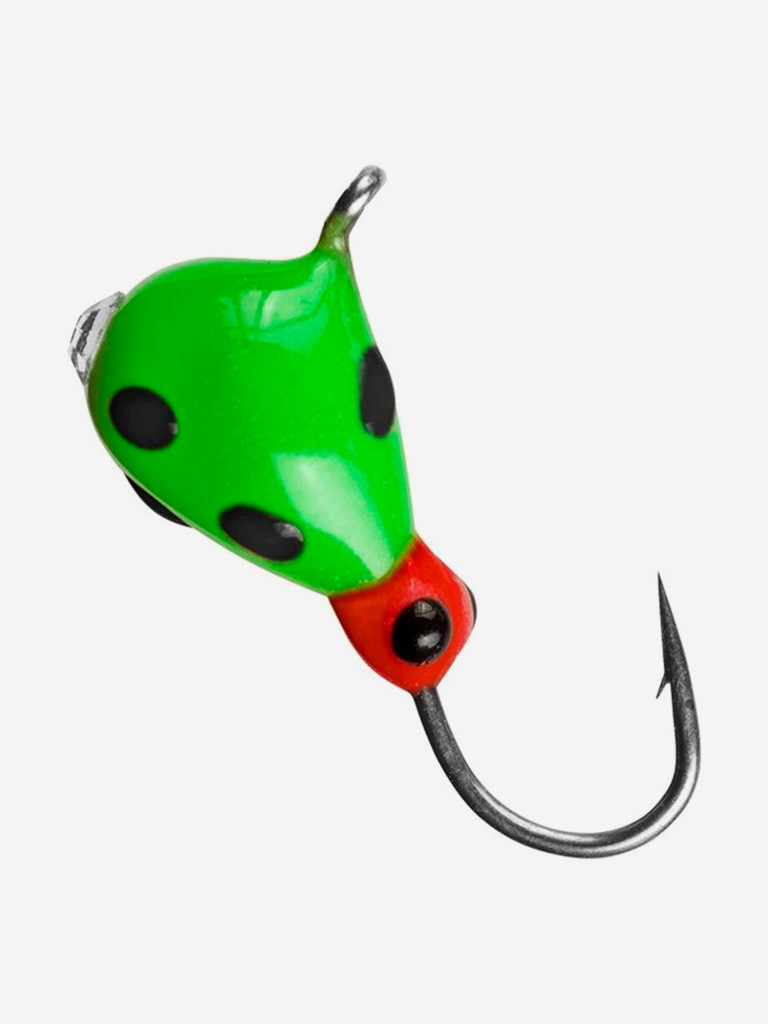 Мормышка Helios вольфрамовая Капля с ушком крашеная 3мм 0,48г 221 обмазка с камнем (MW-1130-221), 10 штук в упаковке