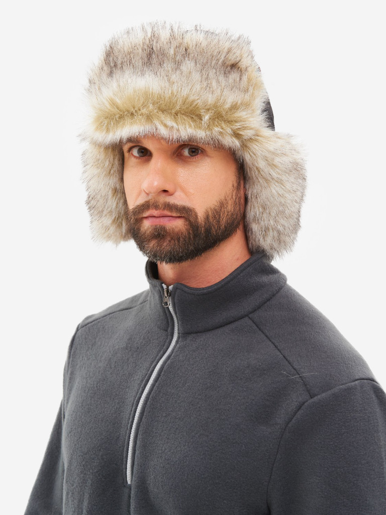 Шапка-ушанка зимняя мужская Huntsman Siberia Breathable меховая мембранная